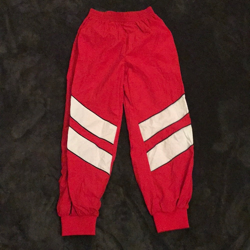 White Fox jogger pants red